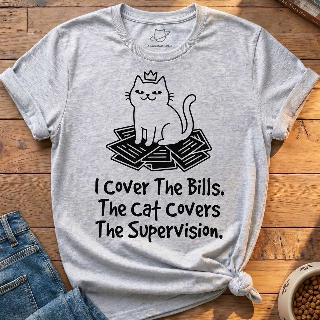Cat Covers Supervision T-Shirt