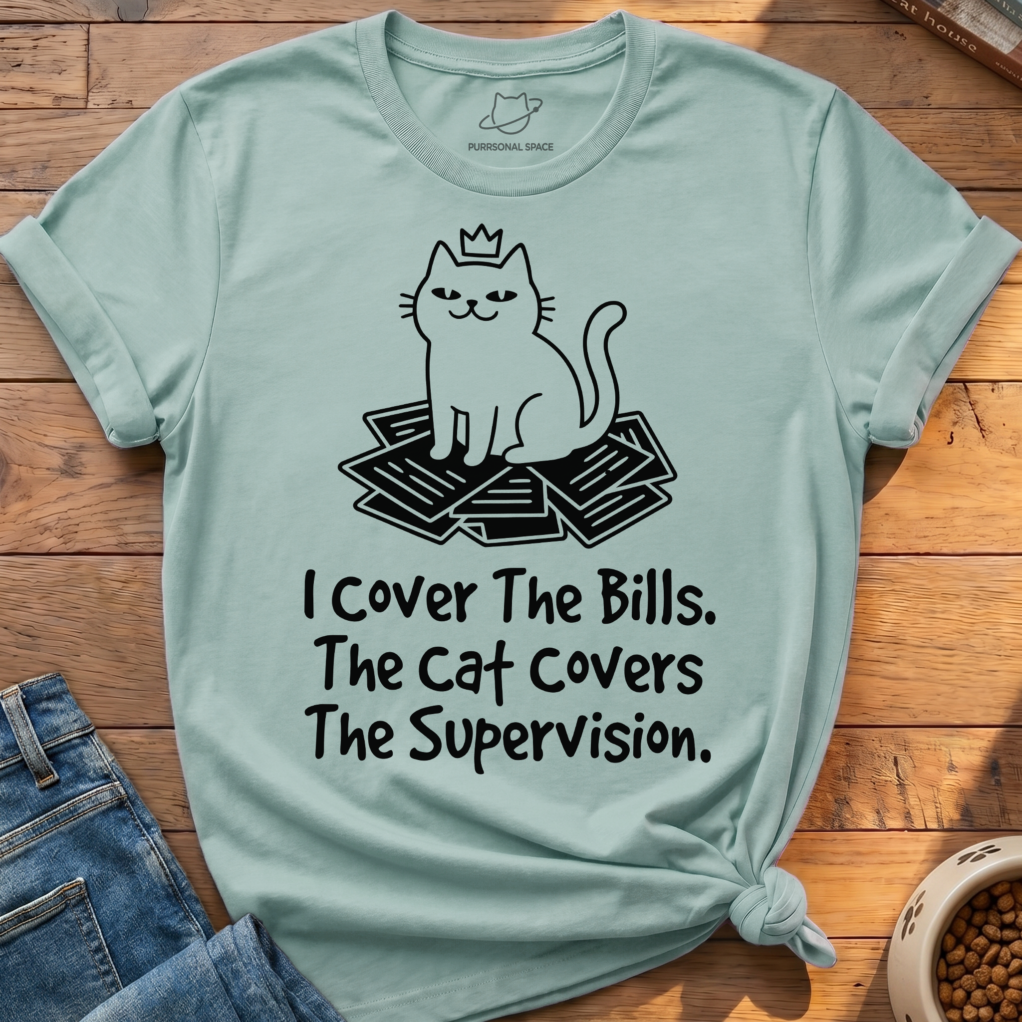 Cat Covers Supervision T-Shirt