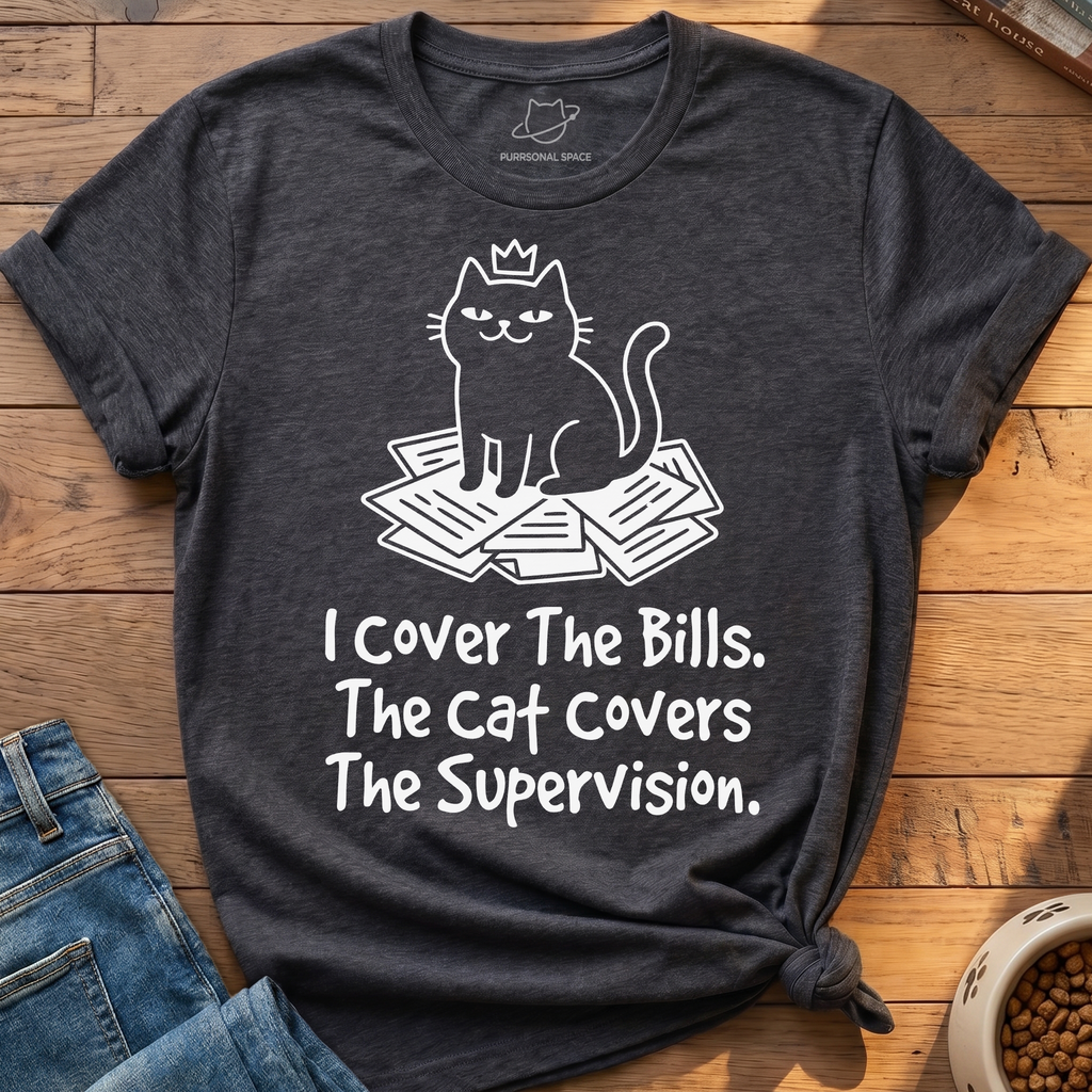 Cat Covers Supervision T-Shirt