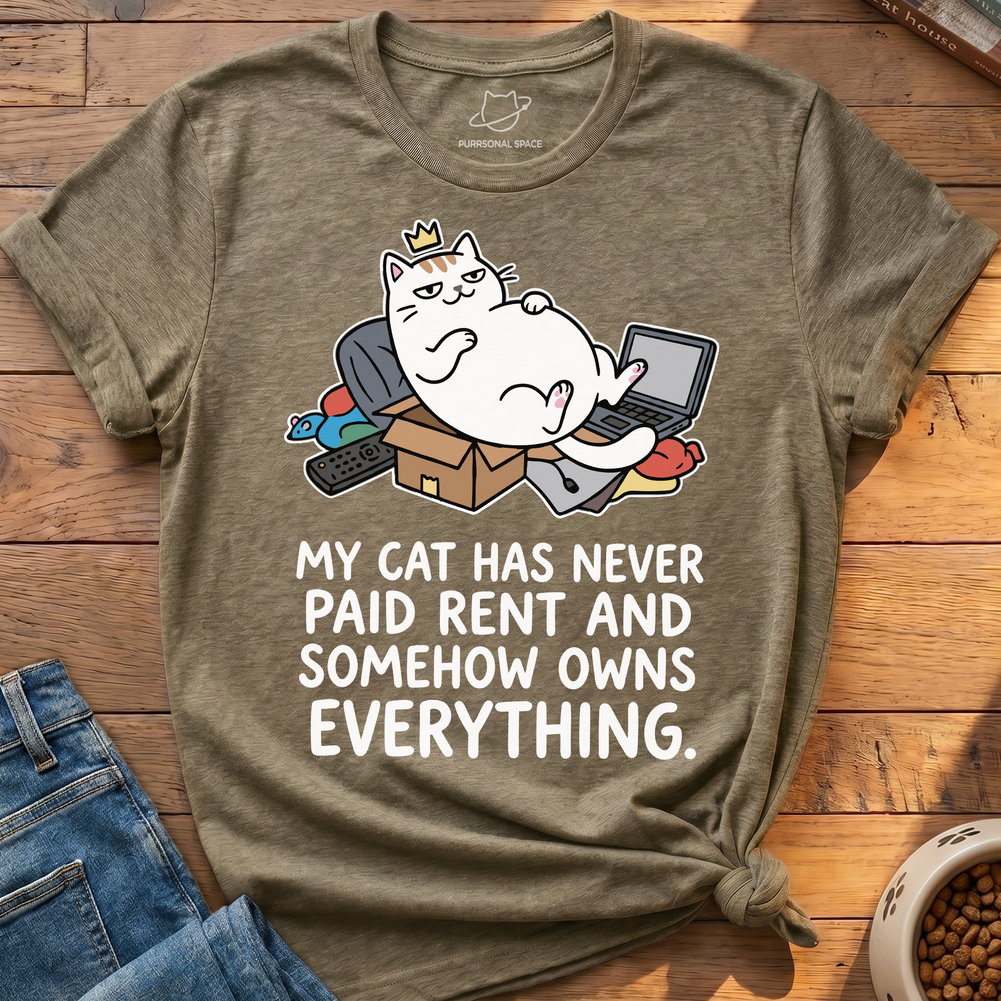 Cat Owns Everything T-Shirt