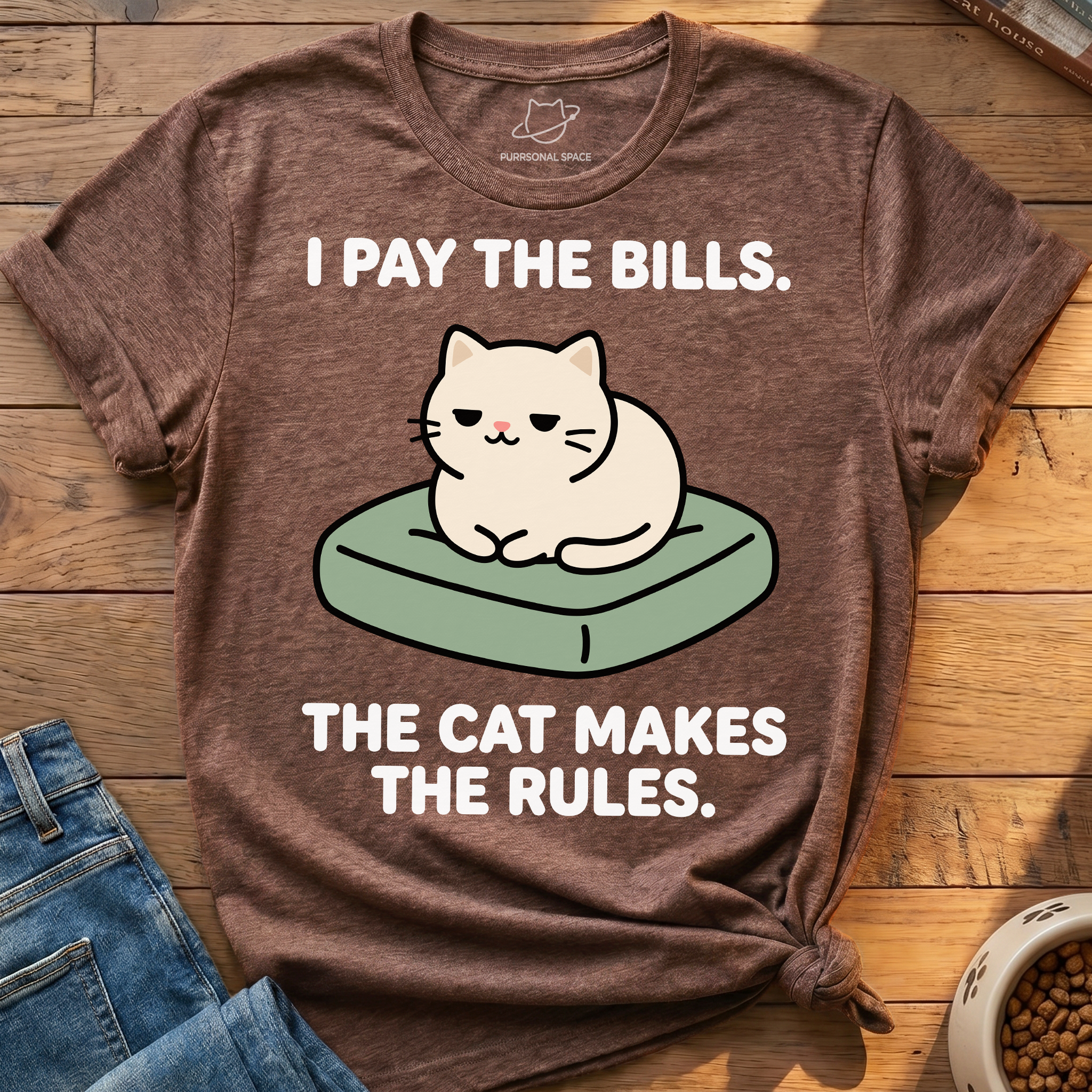 Cat Makes Rules T-Shirt