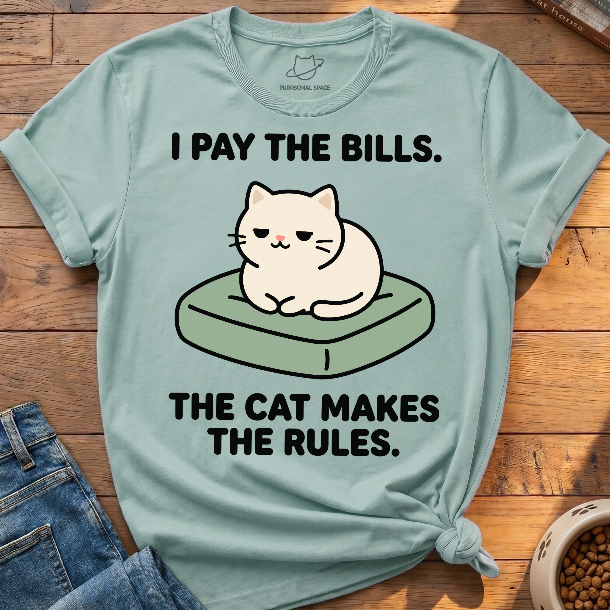 Cat Makes Rules T-Shirt