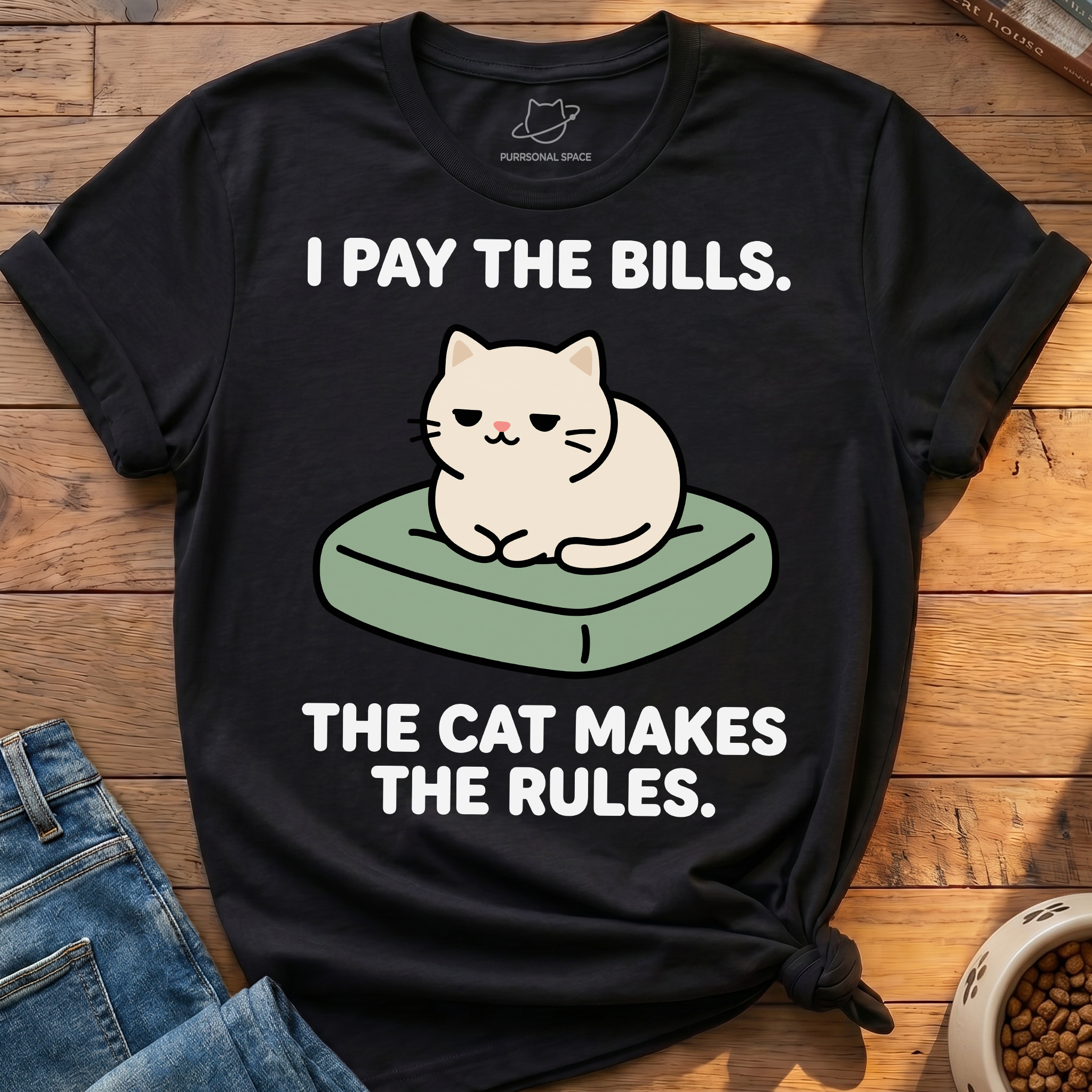 Cat Makes Rules T-Shirt