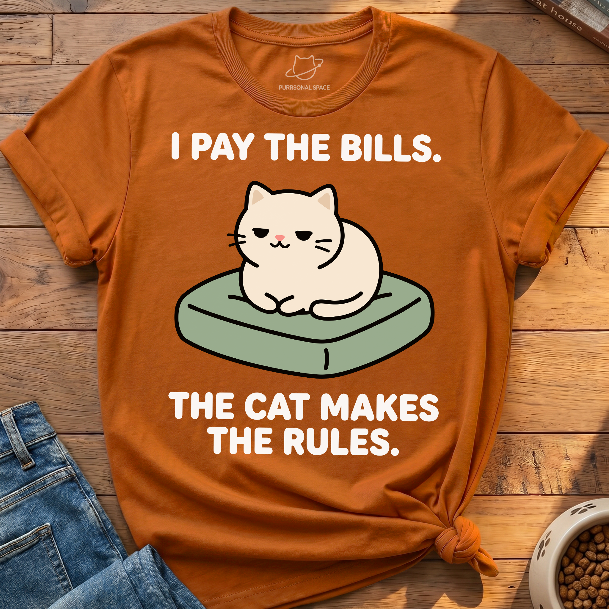 Cat Makes Rules T-Shirt