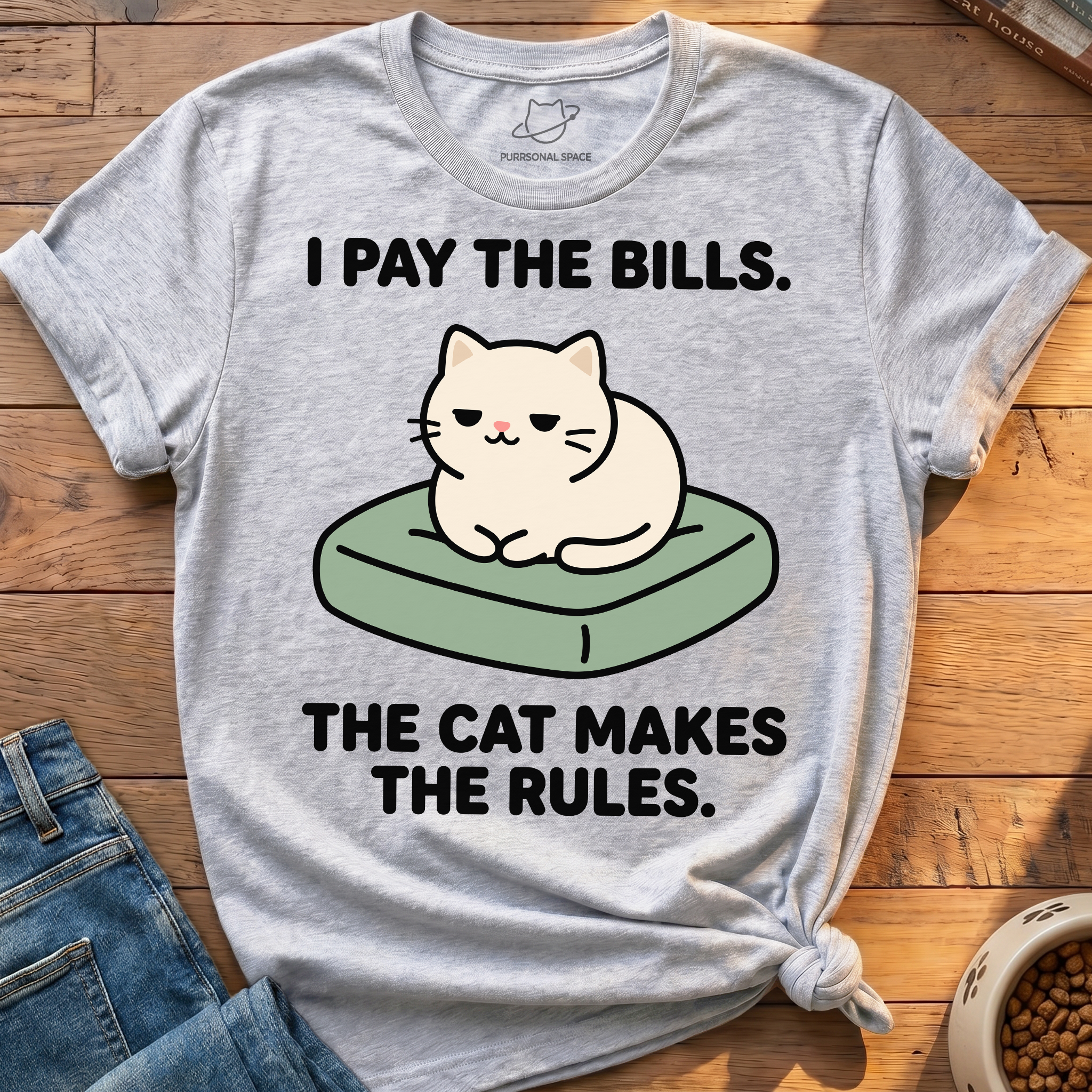 Cat Makes Rules T-Shirt