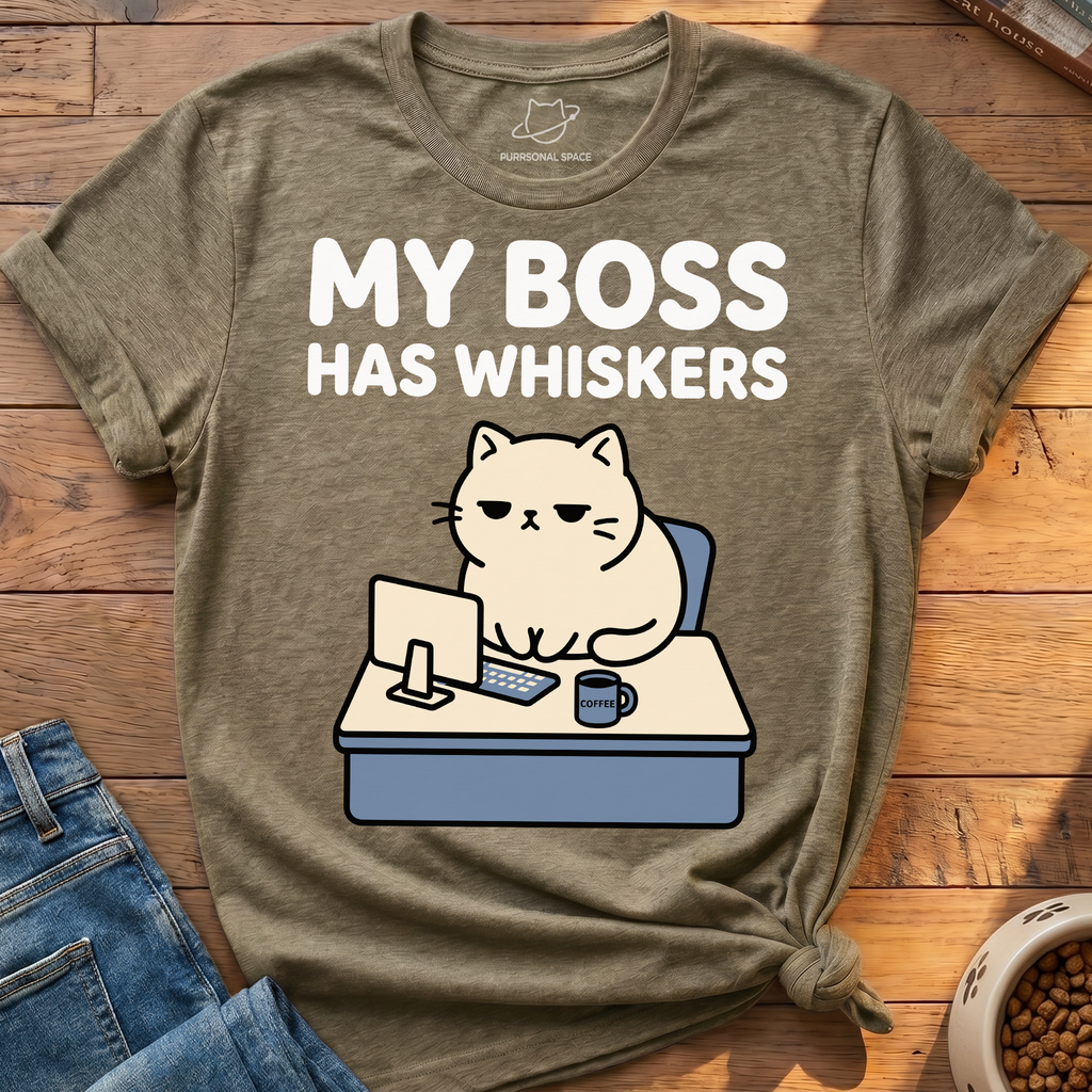 My Boss Has Whiskers T-Shirt