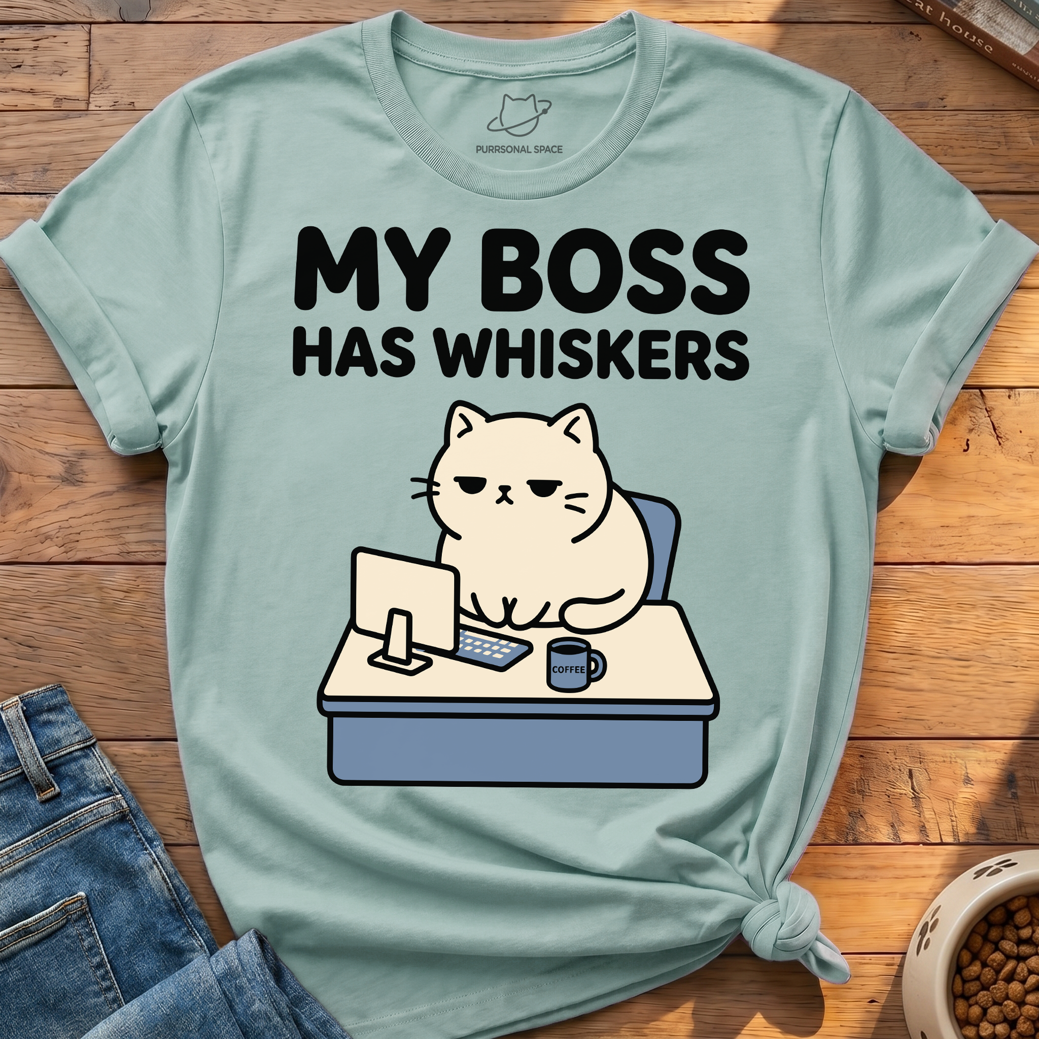 My Boss Has Whiskers T-Shirt