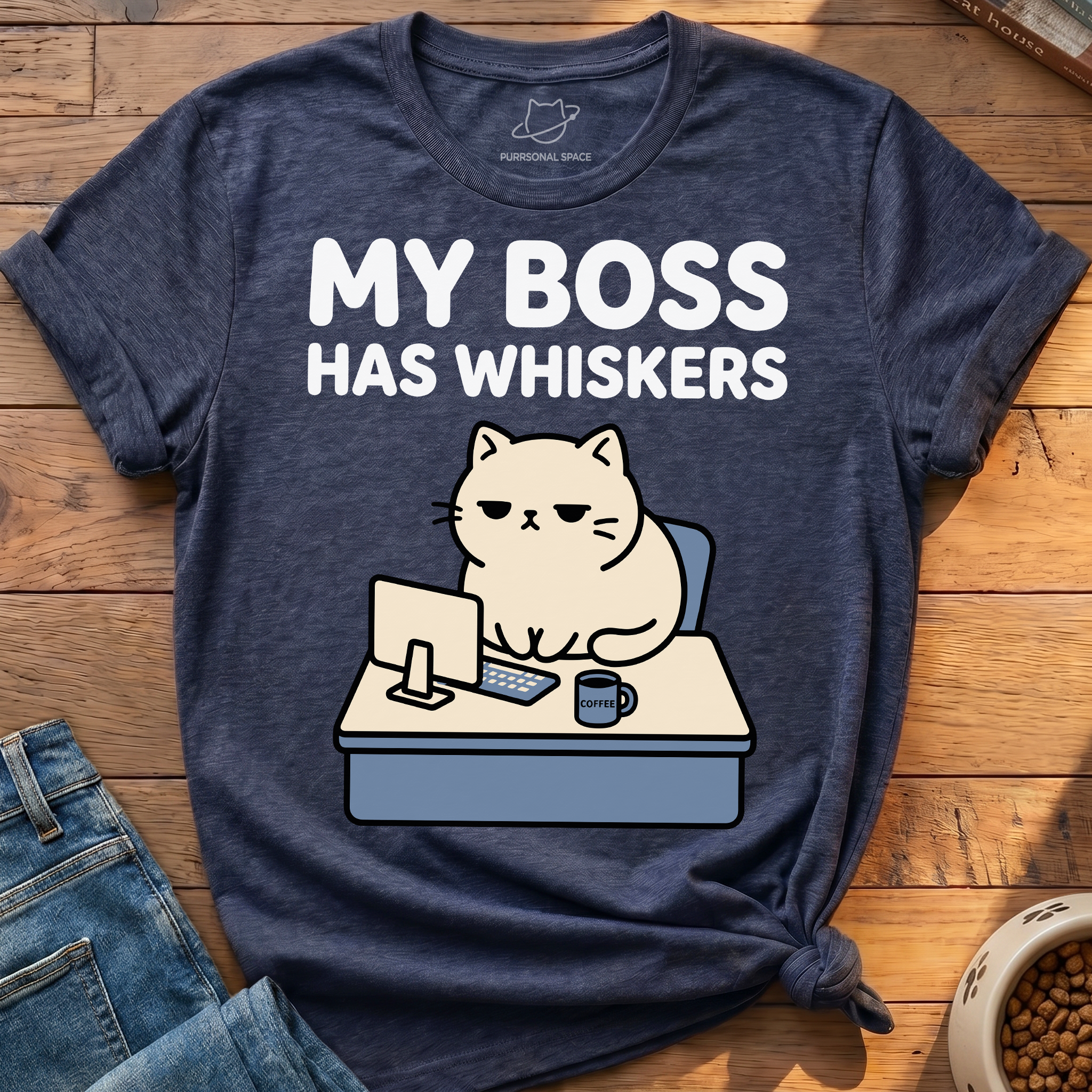My Boss Has Whiskers T-Shirt