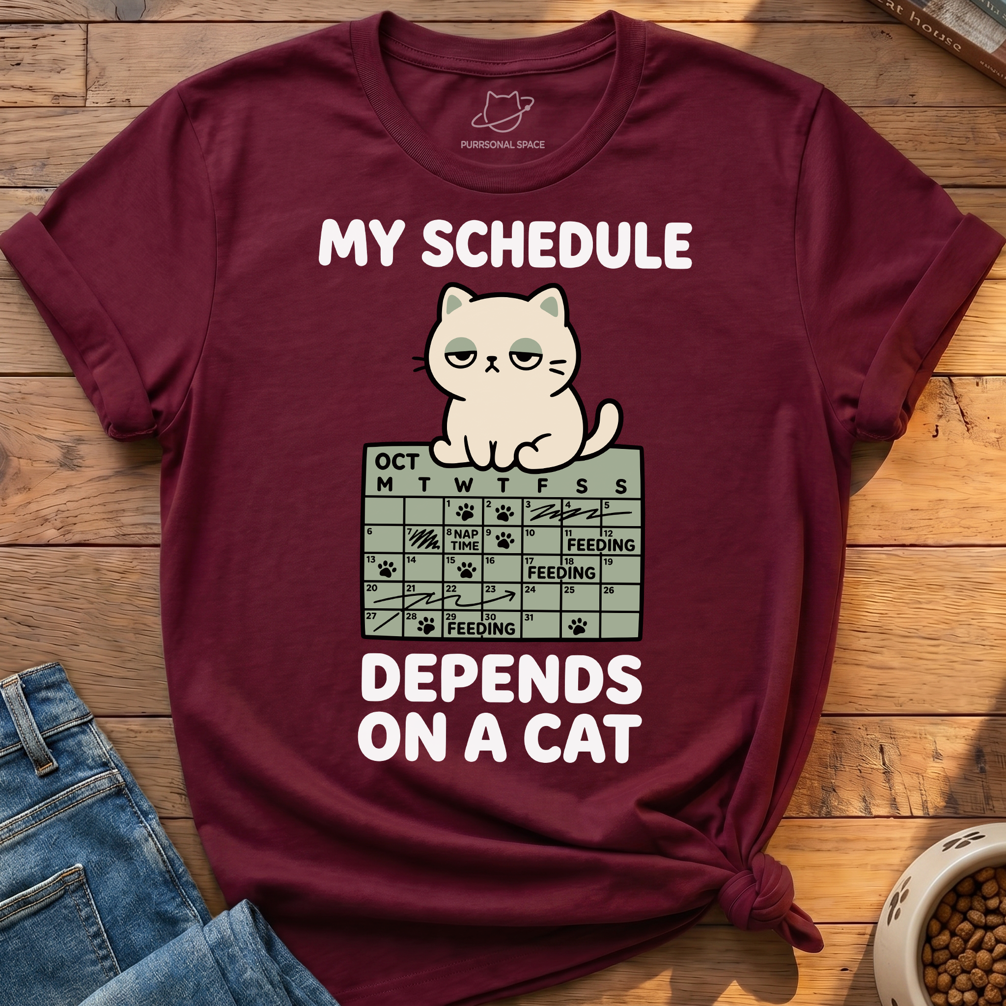 Depends On A Cat T-Shirt