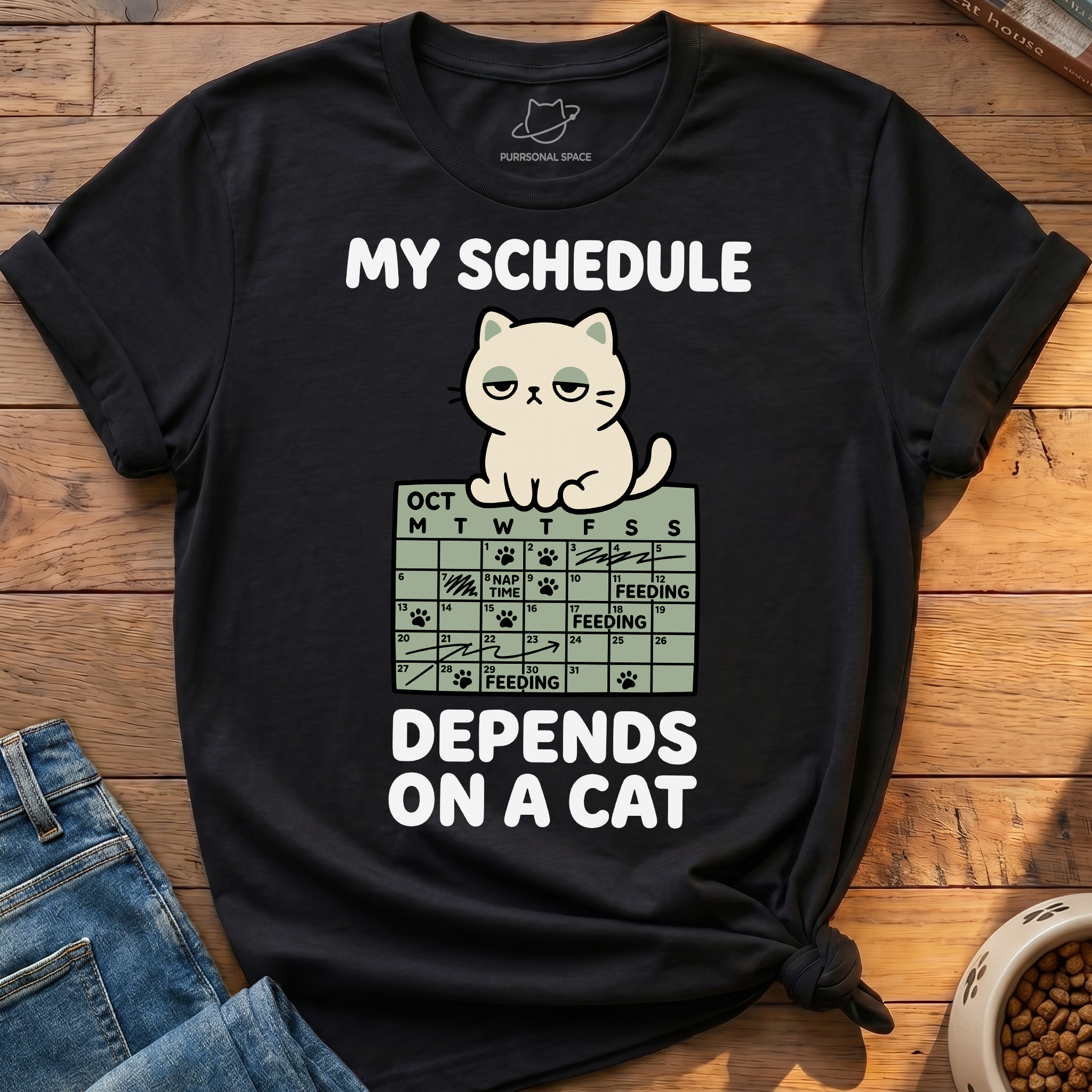 Depends On A Cat T-Shirt