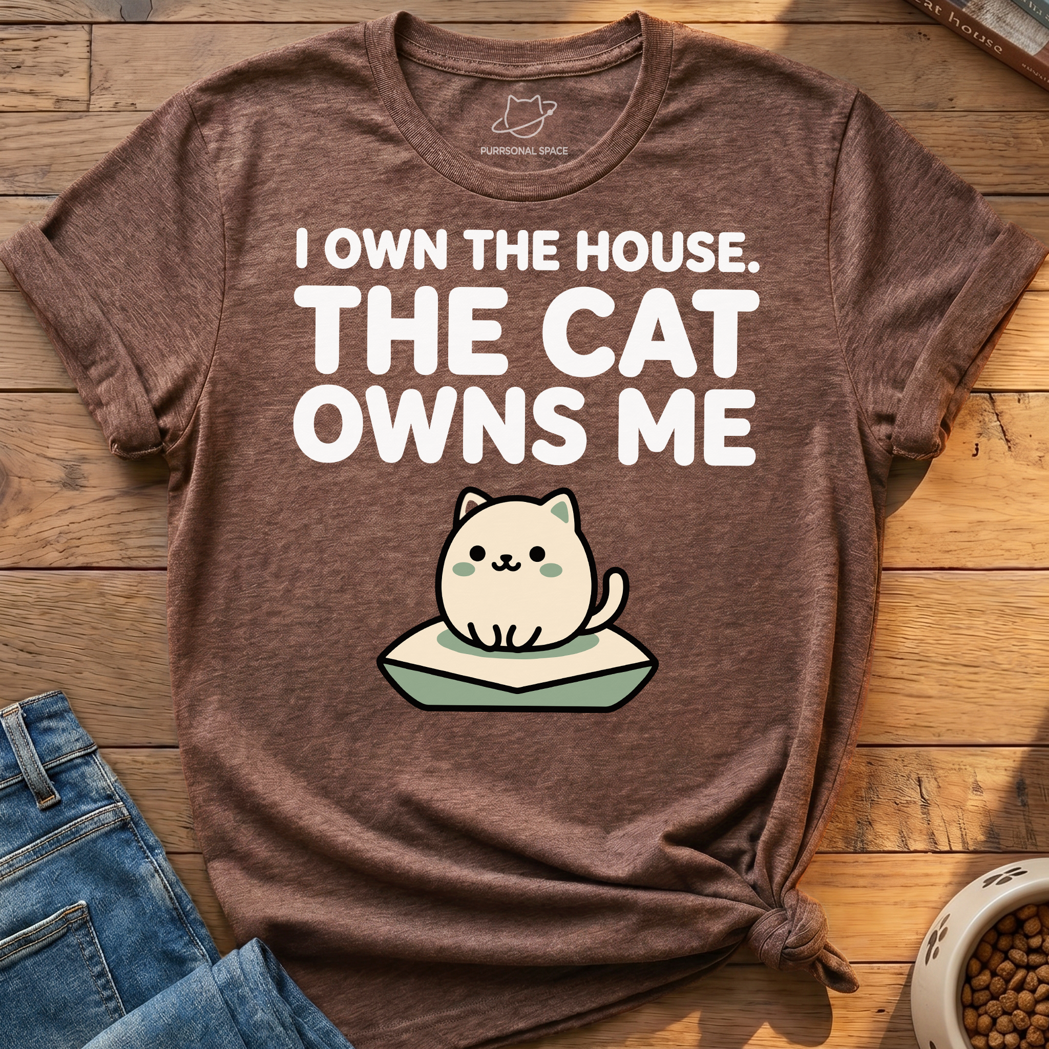Cat Owns Me T-Shirt