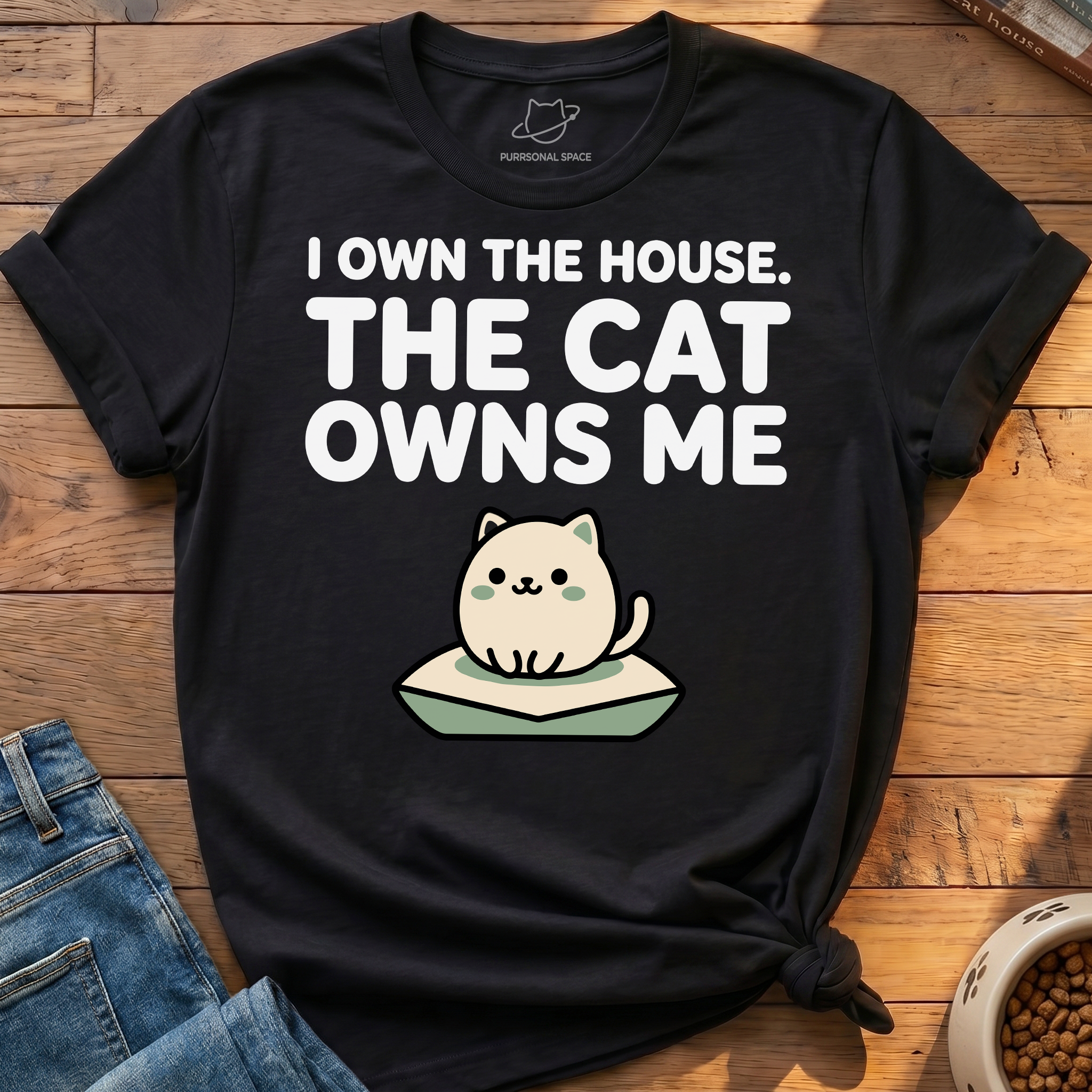 Cat Owns Me T-Shirt