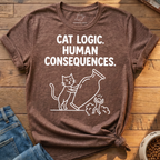 Cat Logic Human Consequences T-Shirt