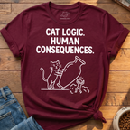 Cat Logic Human Consequences T-Shirt