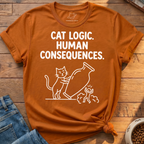 Cat Logic Human Consequences T-Shirt