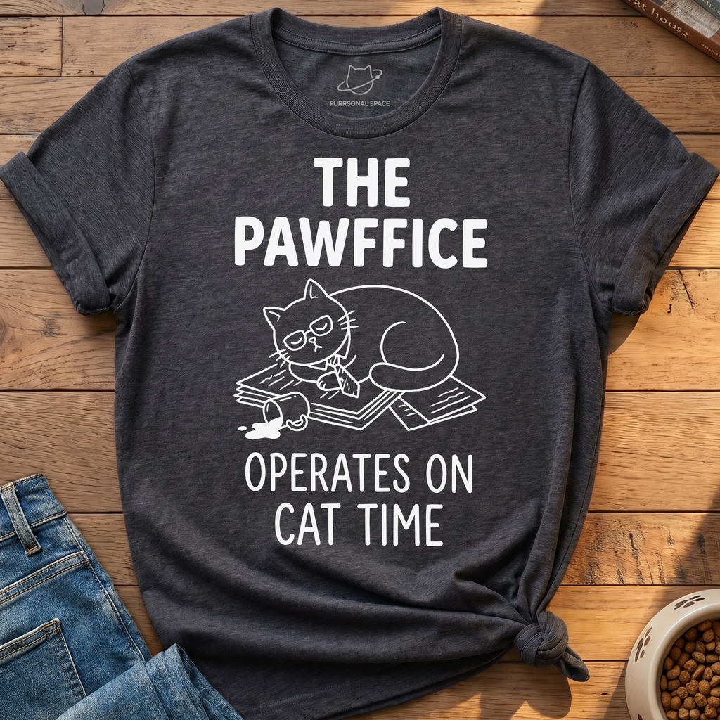 Pawffice Cat Time T-Shirt