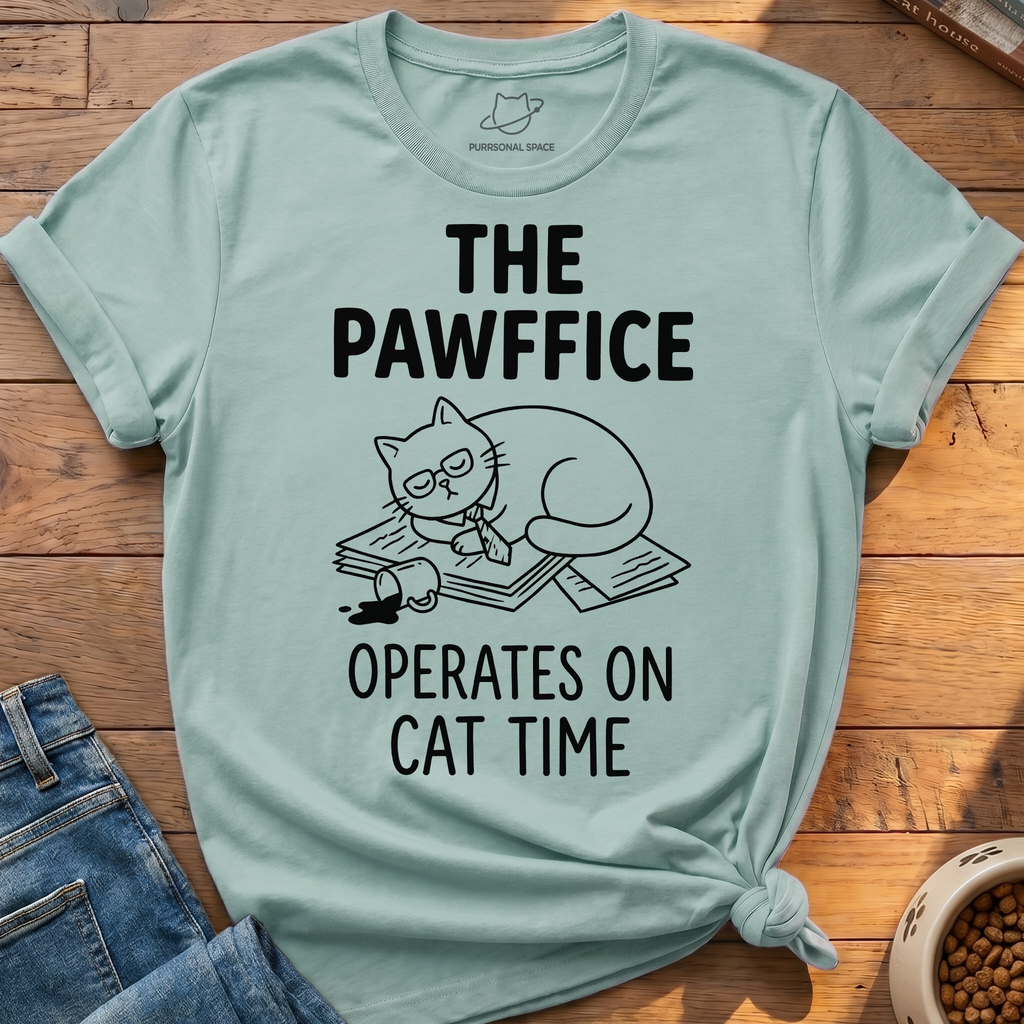 Pawffice Cat Time T-Shirt
