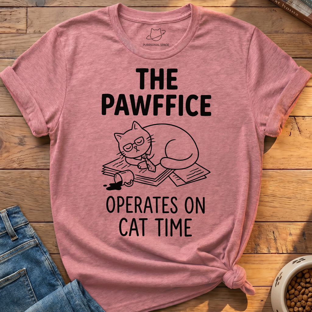 Pawffice Cat Time T-Shirt