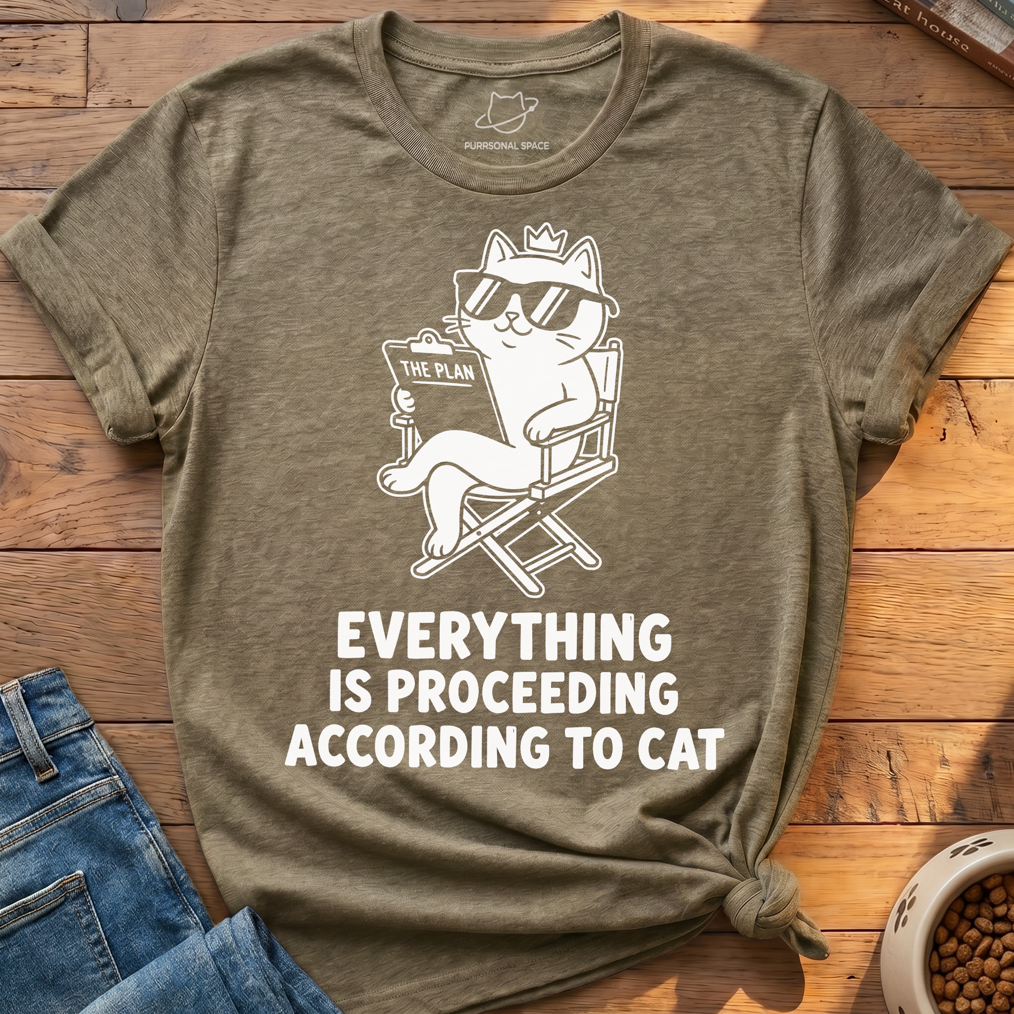 According To Cat T-Shirt
