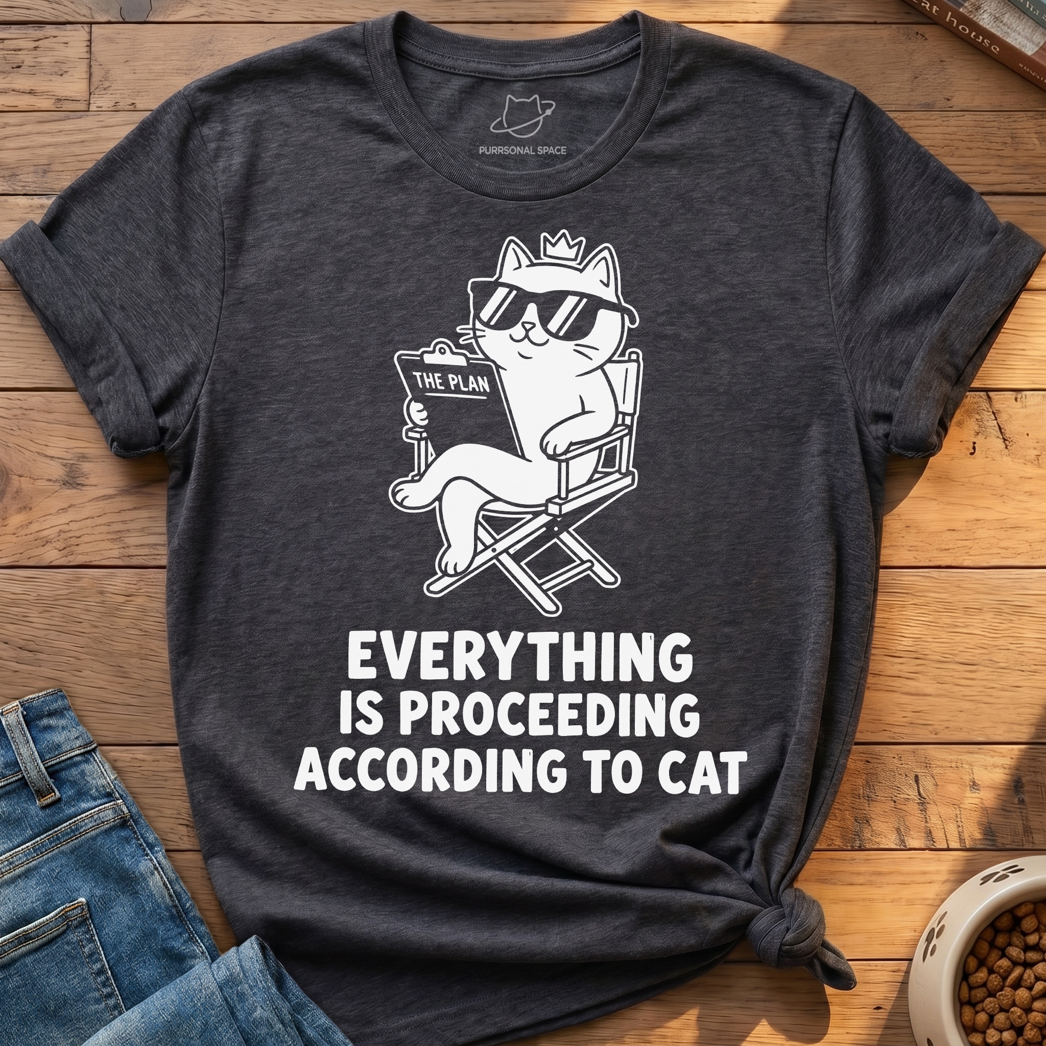 According To Cat T-Shirt