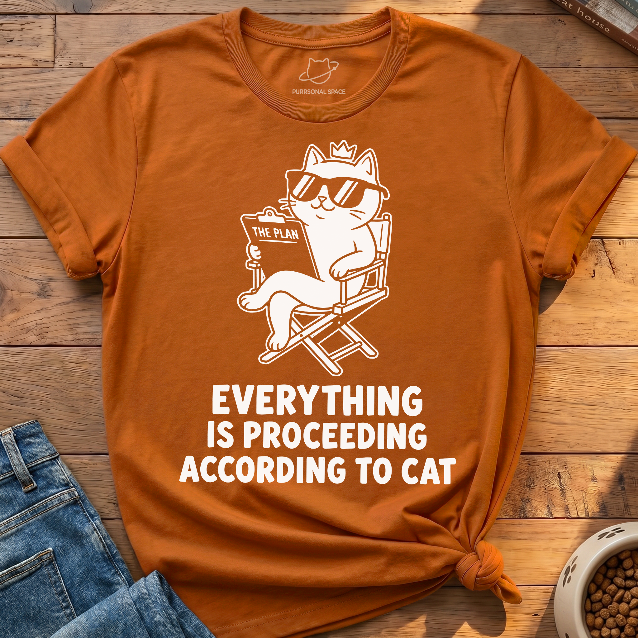 According To Cat T-Shirt