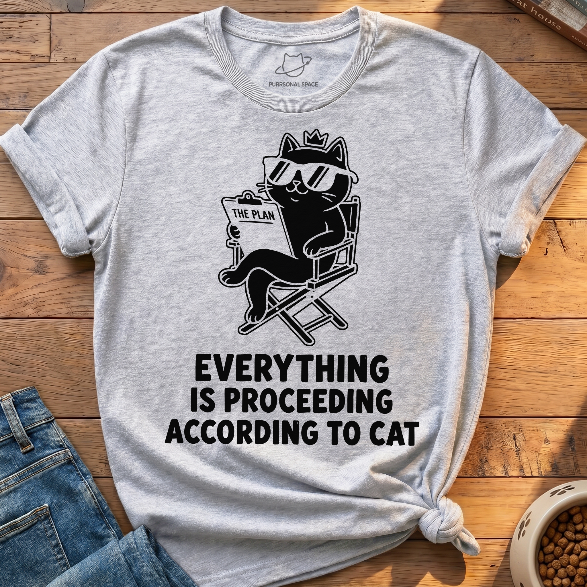According To Cat T-Shirt
