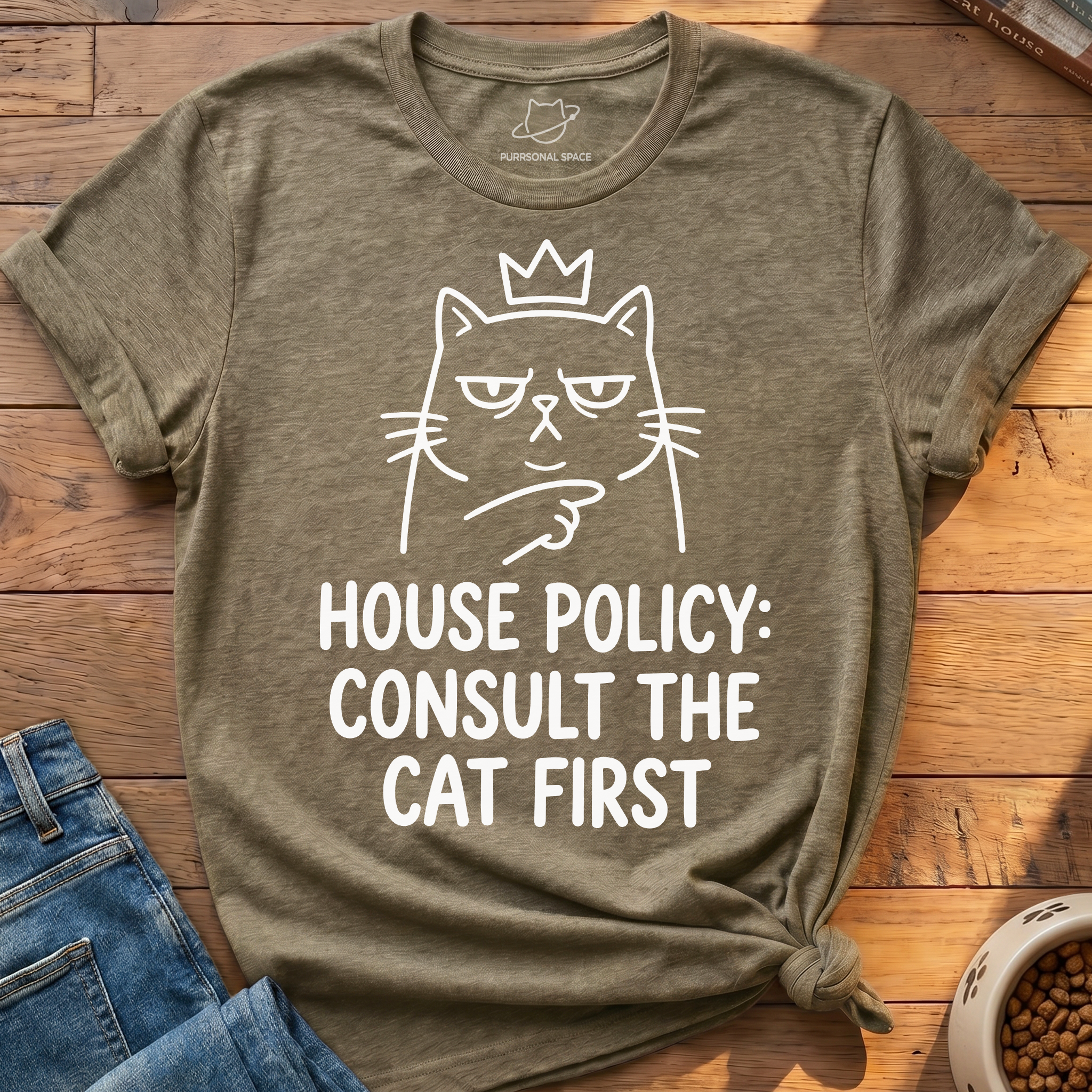 Consult The Cat First T-Shirt