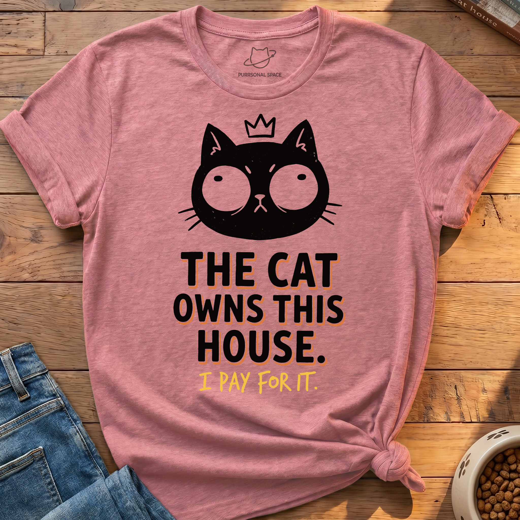 Cat Owns This House T-Shirt