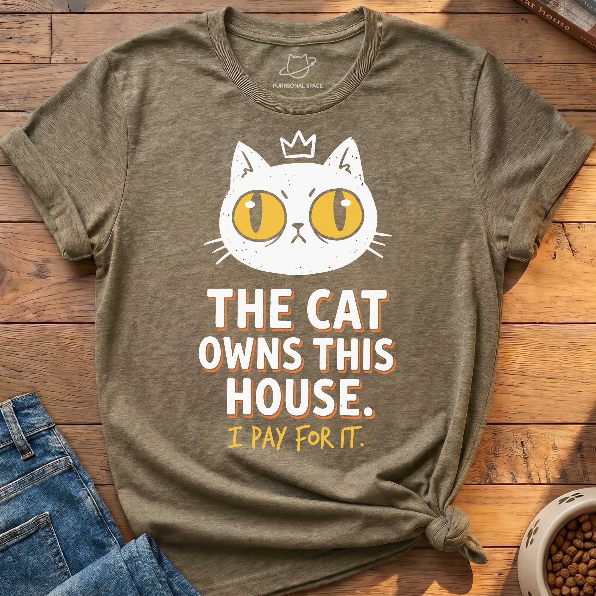 Cat Owns This House T-Shirt