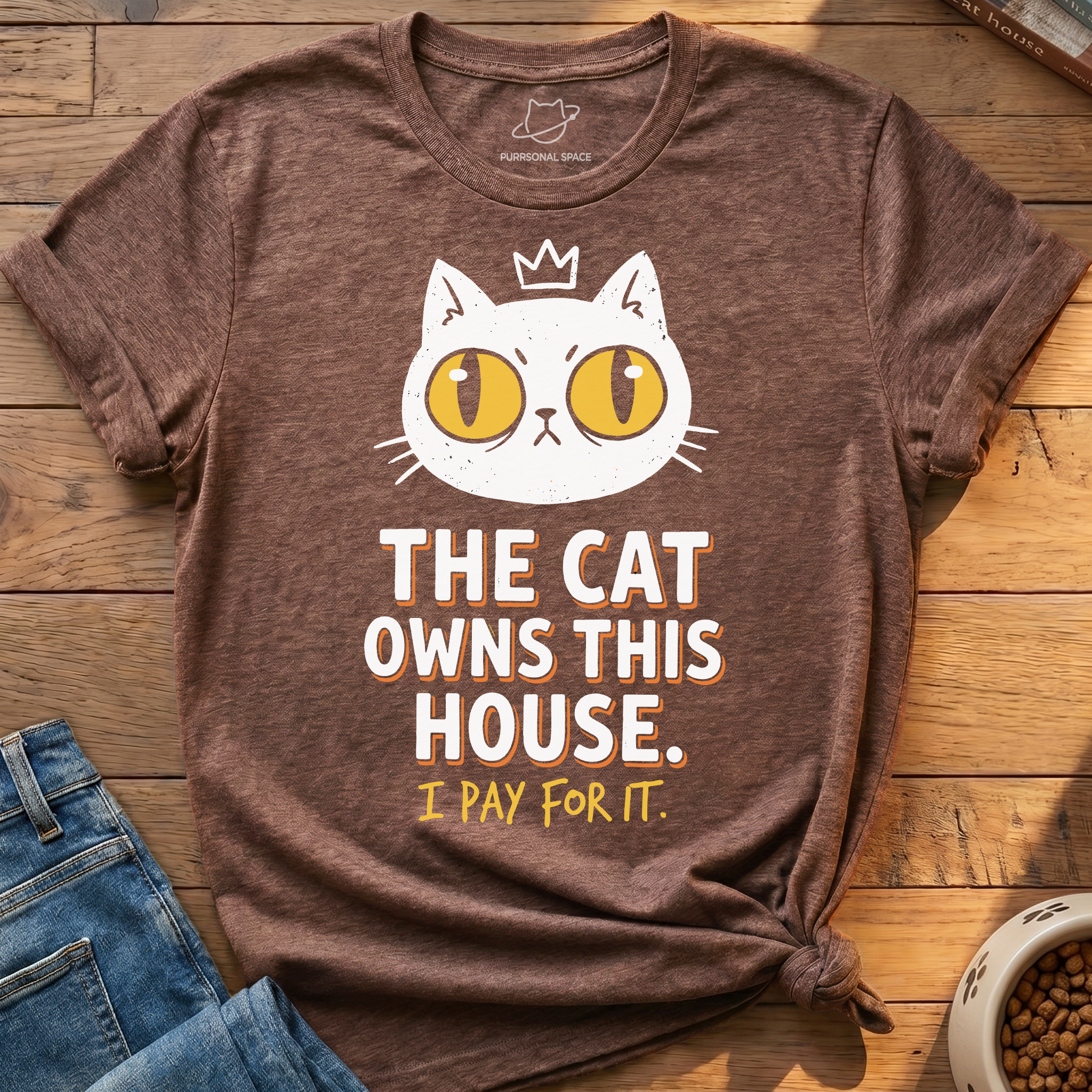 Cat Owns This House T-Shirt