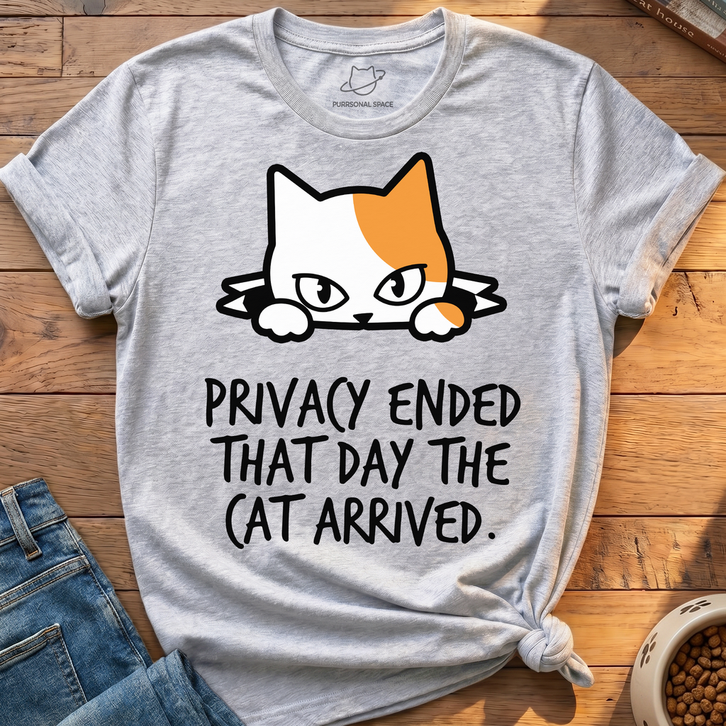 Privacy Ended Cat T-Shirt
