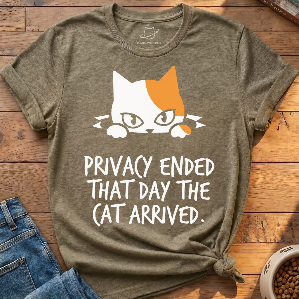 Privacy Ended Cat T-Shirt