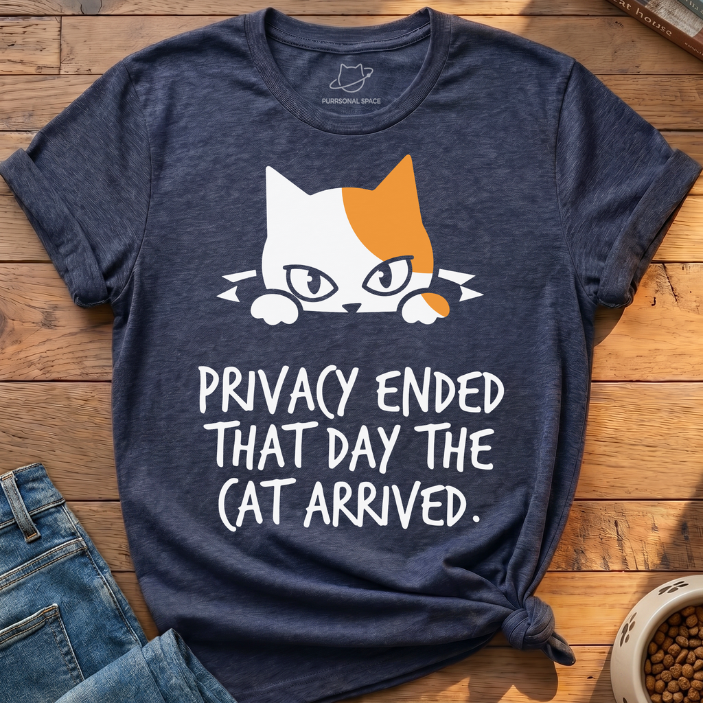 Privacy Ended Cat T-Shirt
