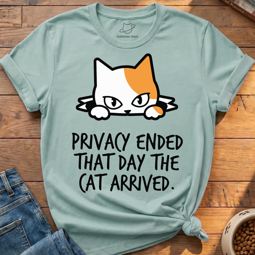 Privacy Ended Cat T-Shirt