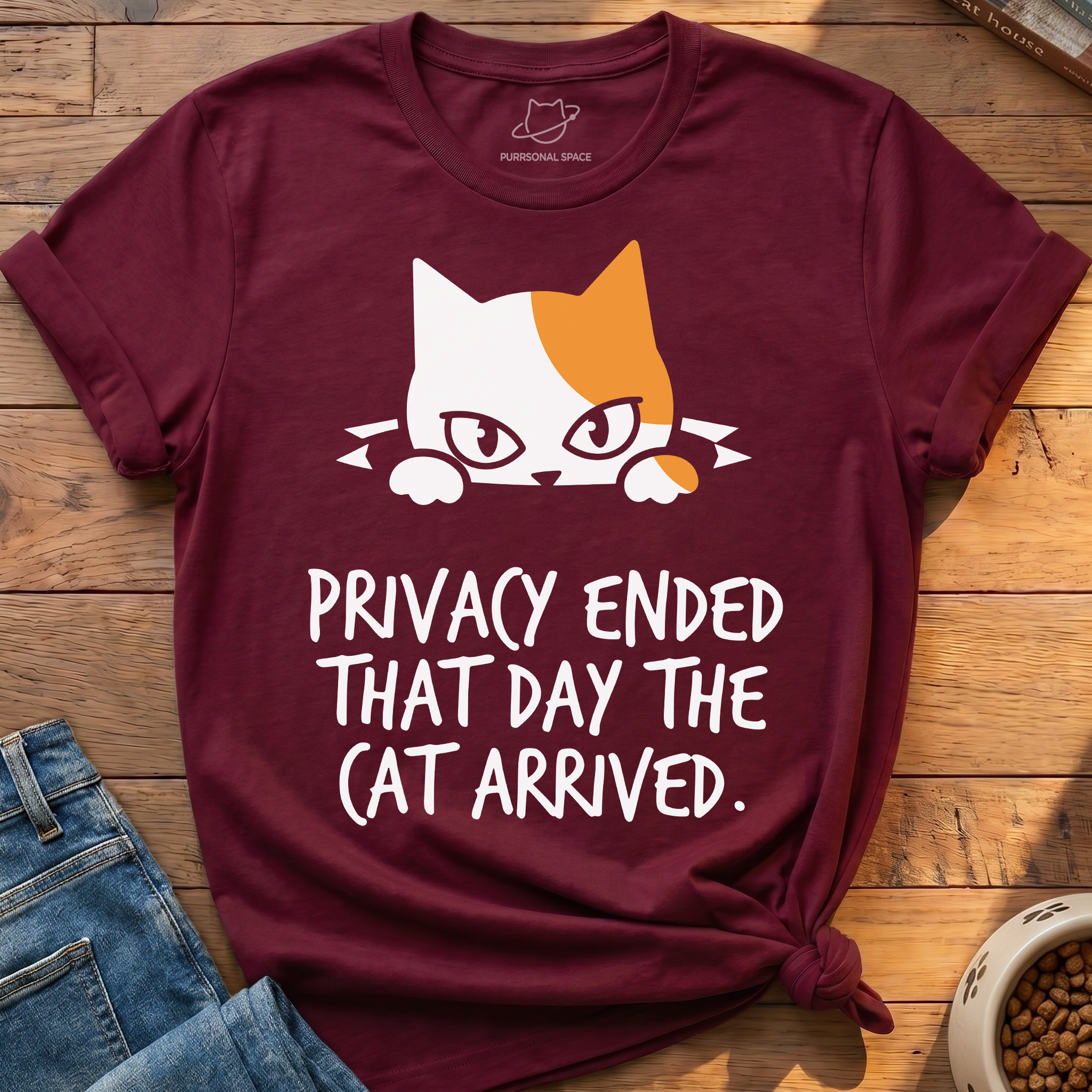 Privacy Ended Cat T-Shirt