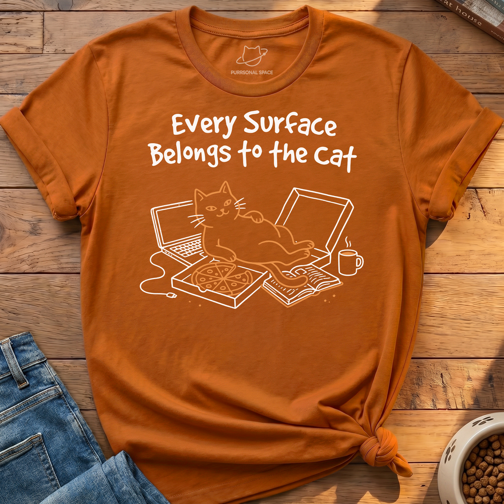 Surface Belongs Cat T-Shirt
