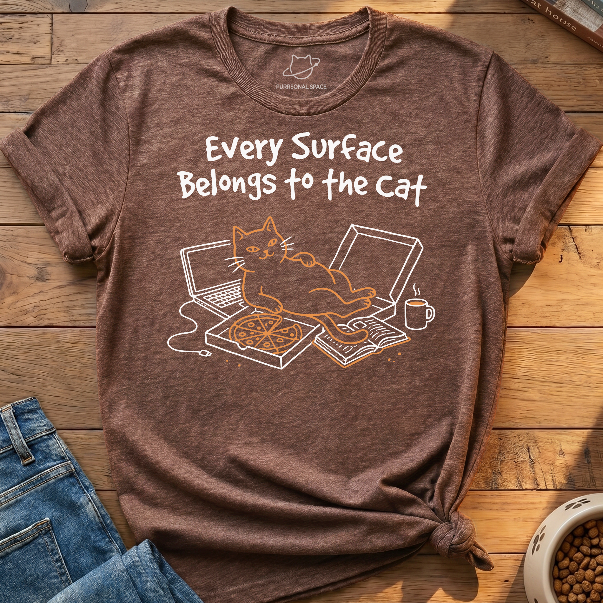Surface Belongs Cat T-Shirt