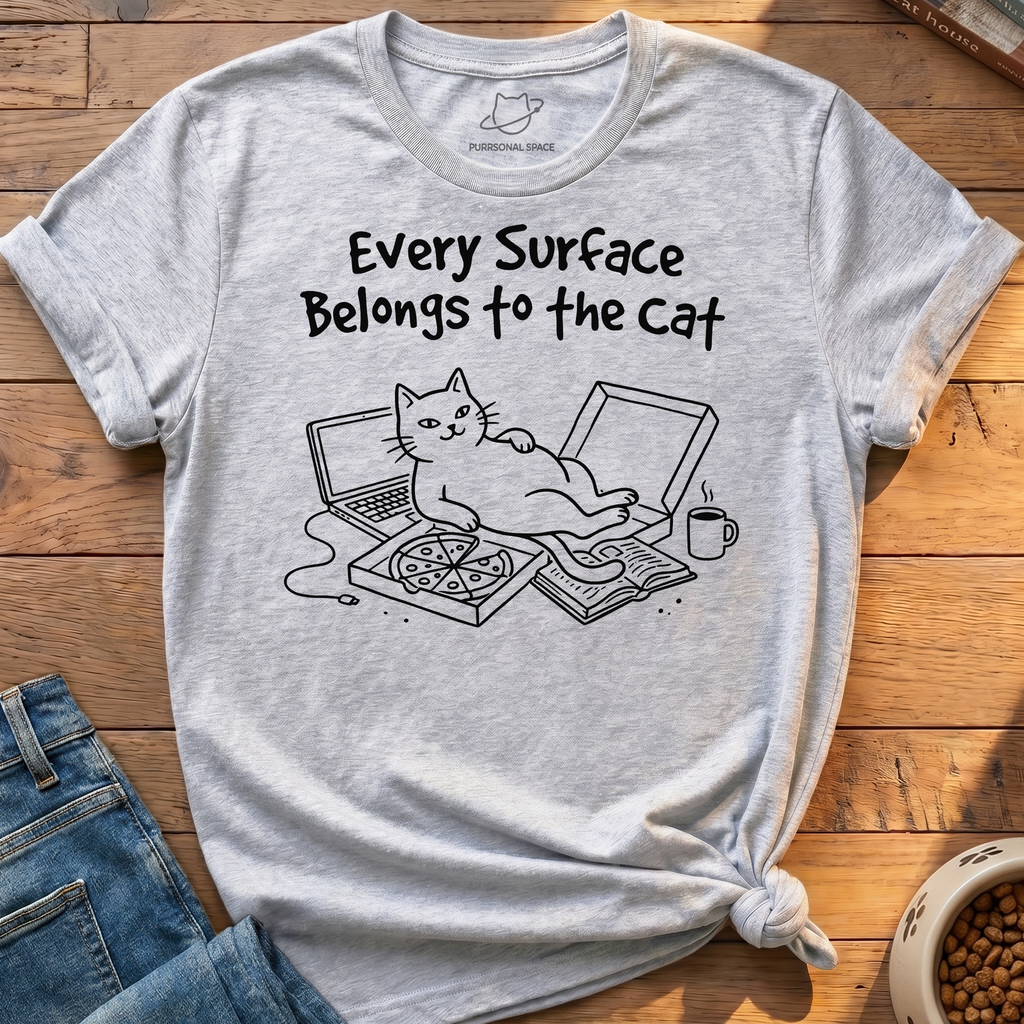 Surface Belongs Cat T-Shirt