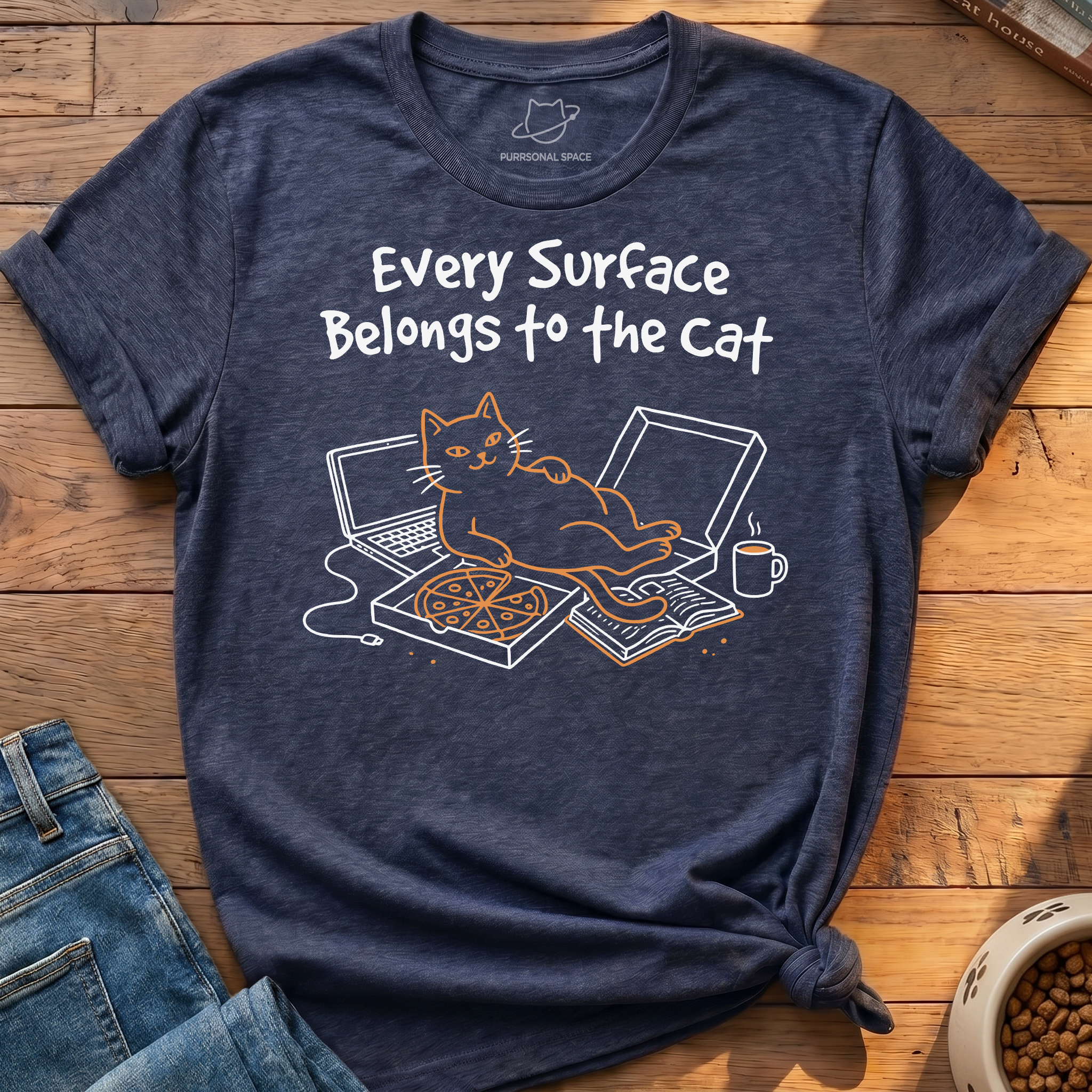 Surface Belongs Cat T-Shirt