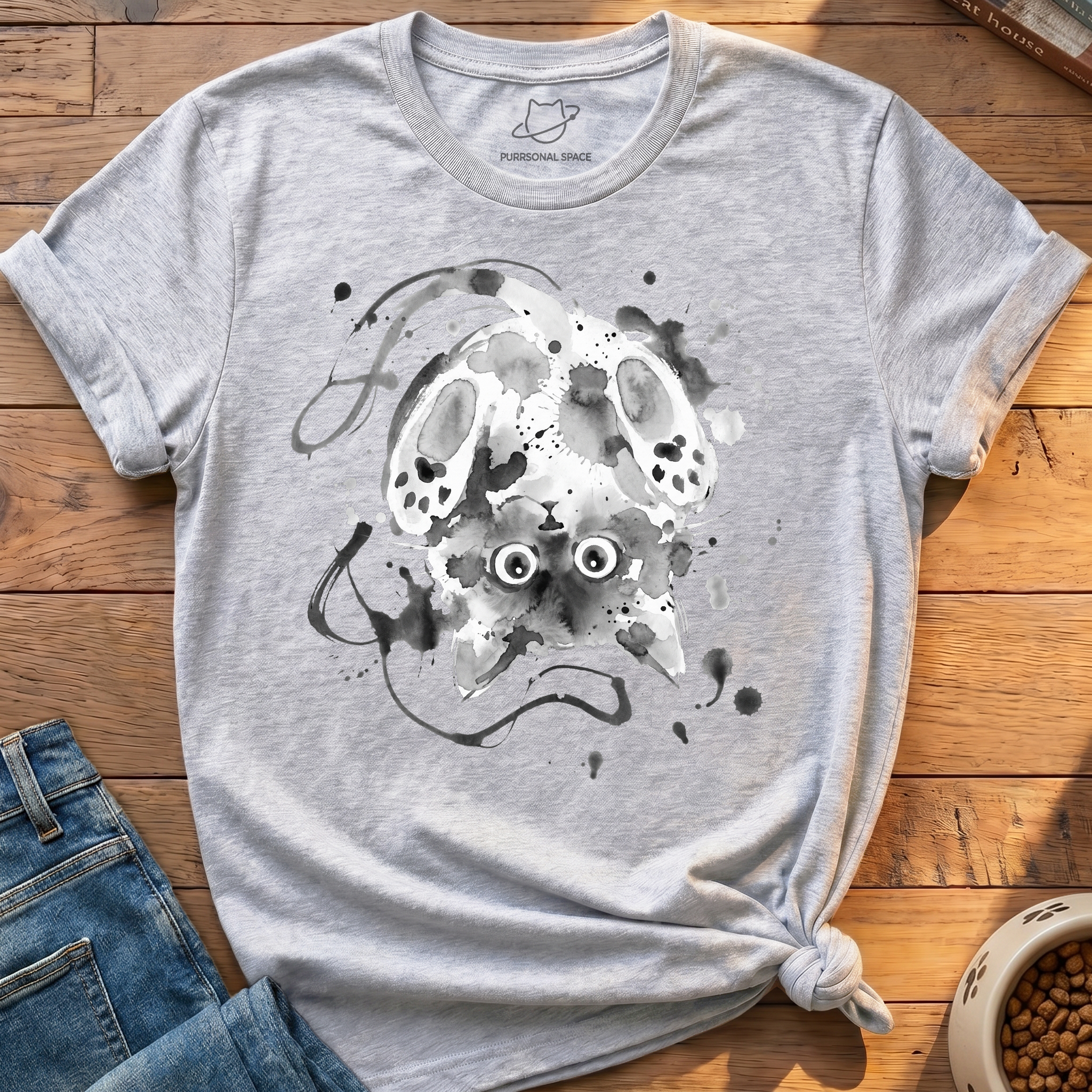 Upside Down Cat T-Shirt