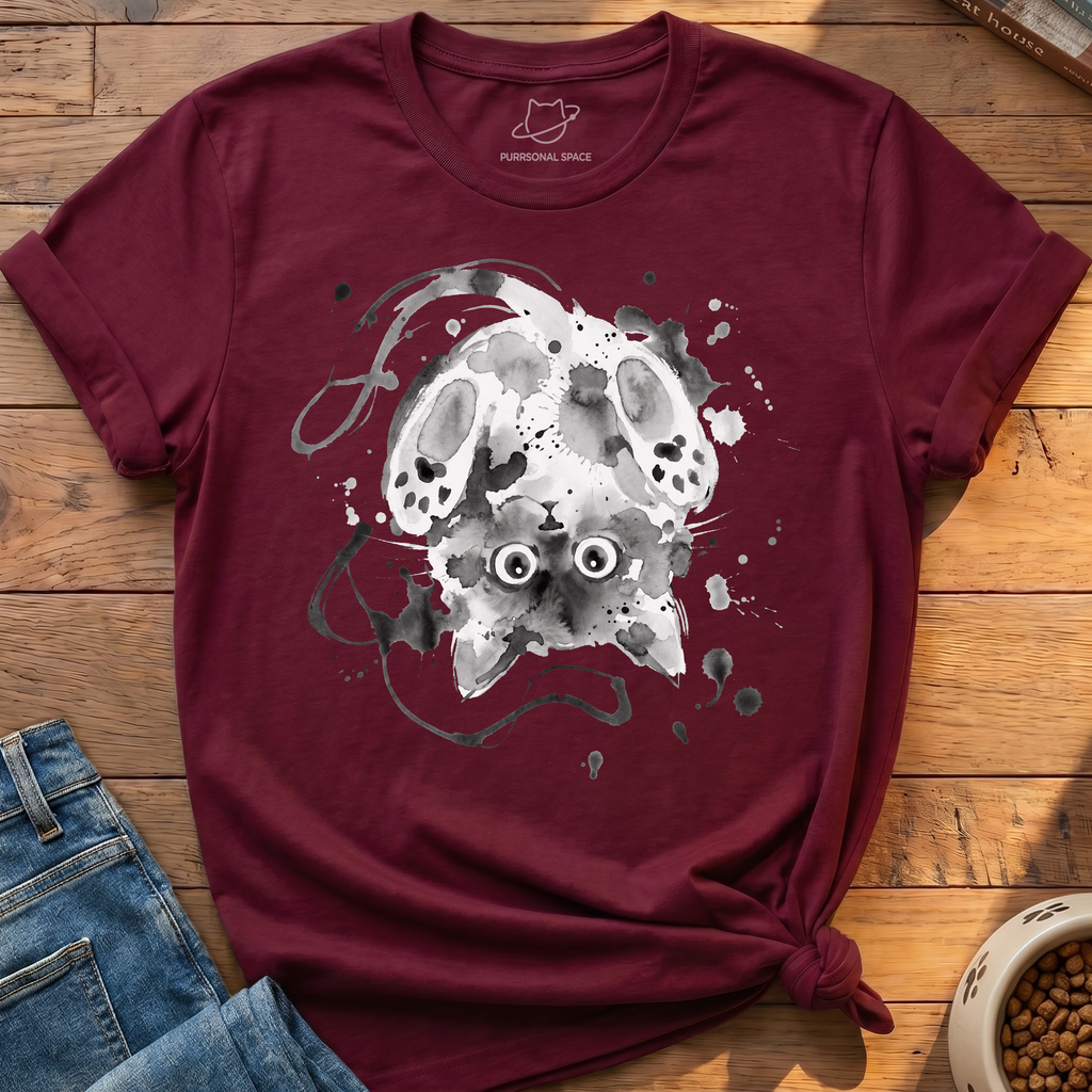 Upside Down Cat T-Shirt