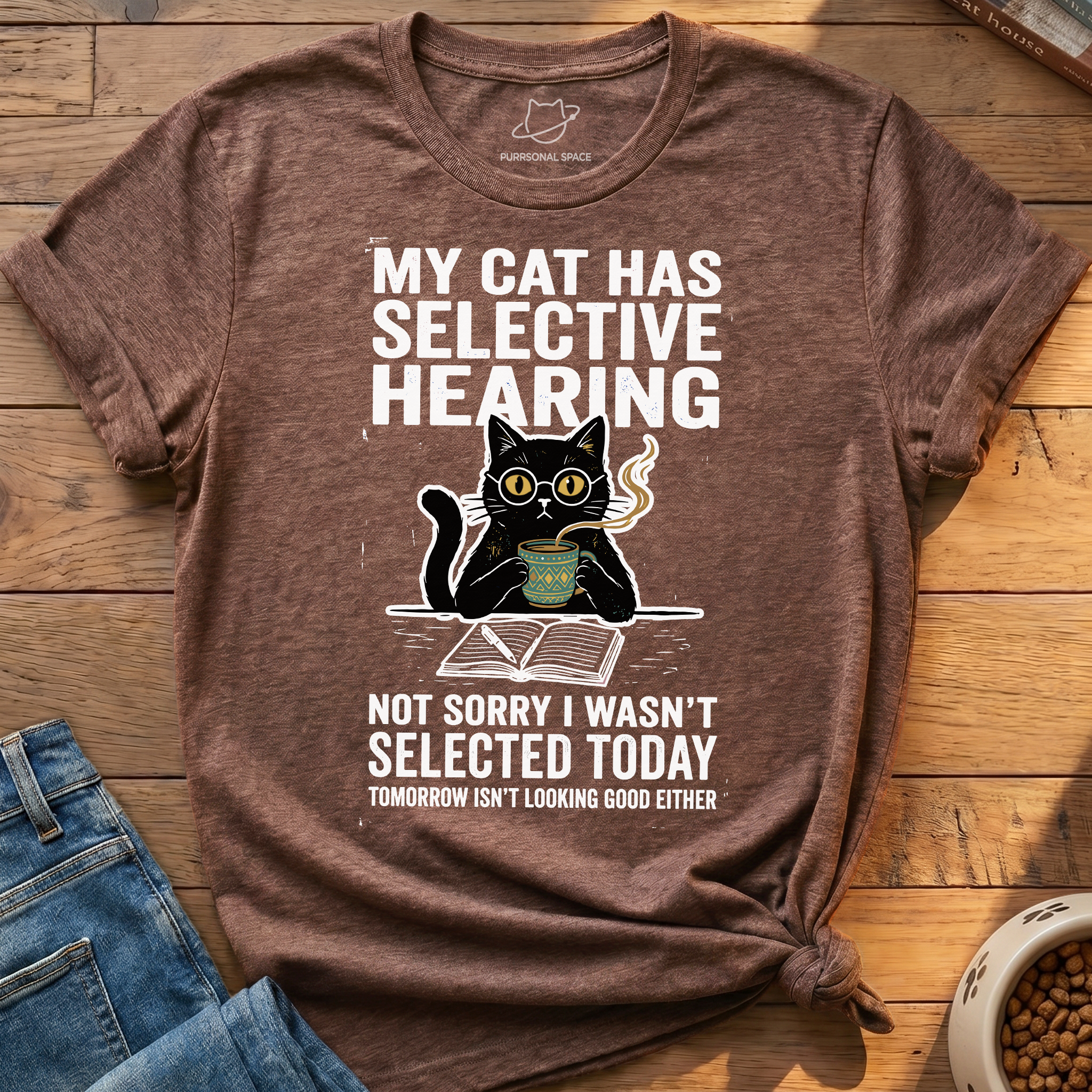 Cat Has Selective Hearing T-Shirt