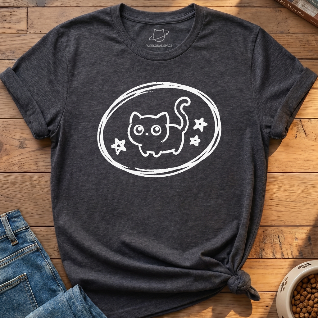 Kawaii Cat Star T-Shirt