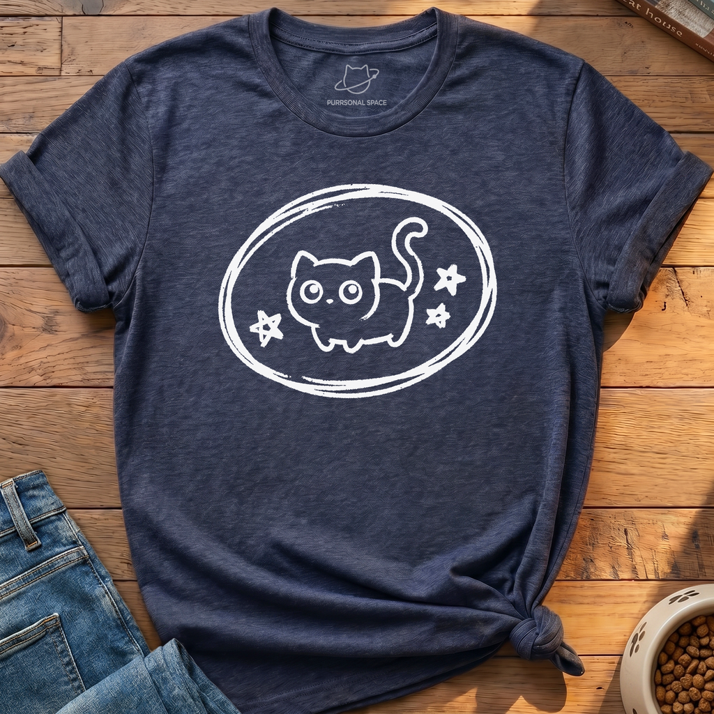 Kawaii Cat Star T-Shirt
