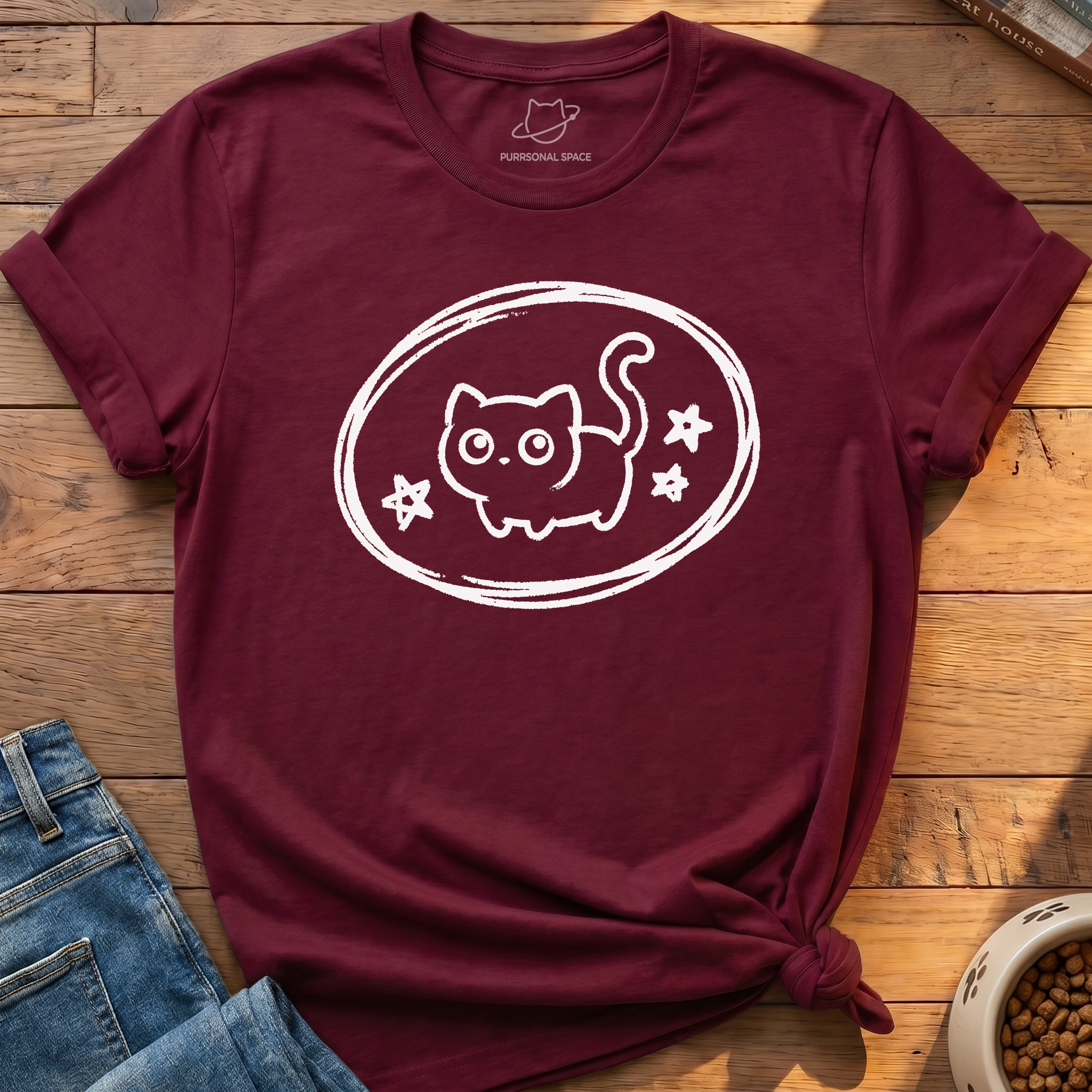 Kawaii Cat Star T-Shirt