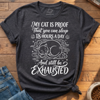 Cat Sleep Exhausted T-Shirt