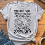 Cat Sleep Exhausted T-Shirt
