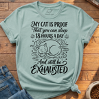 Cat Sleep Exhausted T-Shirt