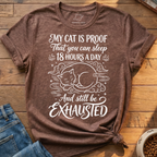Cat Sleep Exhausted T-Shirt