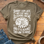 Cat Sleeping On Me T-Shirt